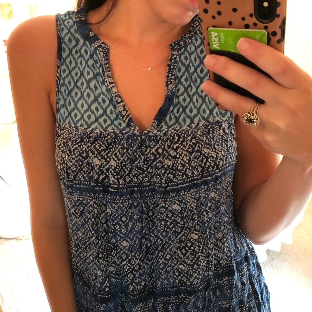Blue Aztec Dress - Picture 2 of 4